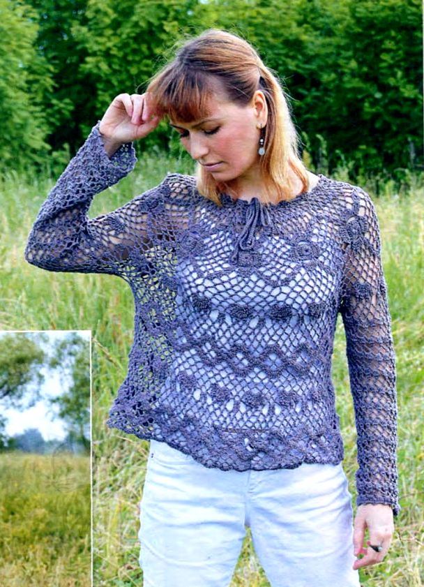 вязаный пуловер